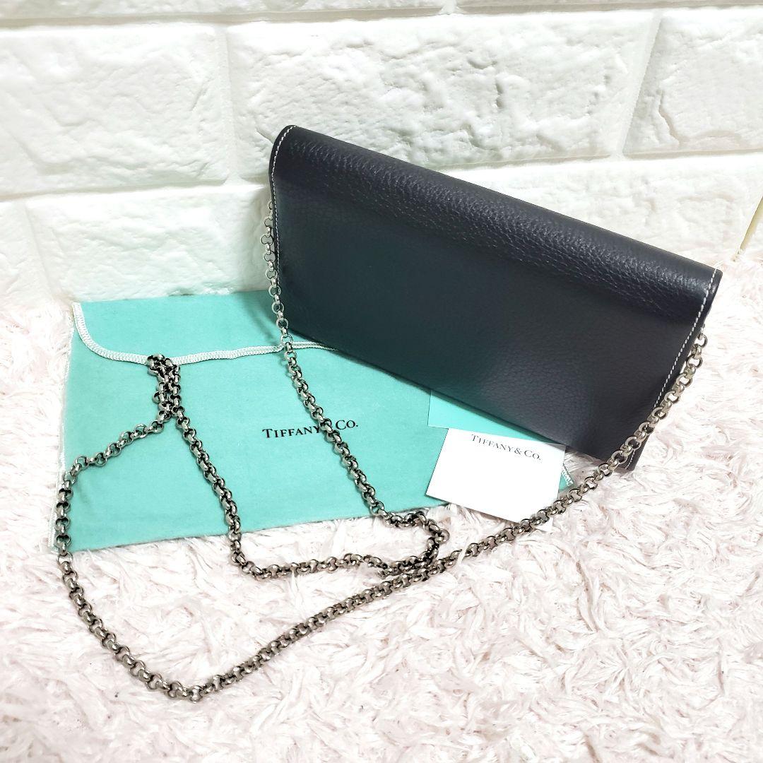 TIFFANY&Co. ティファニー 二つ折り 長財布 ターンロック ウォレット