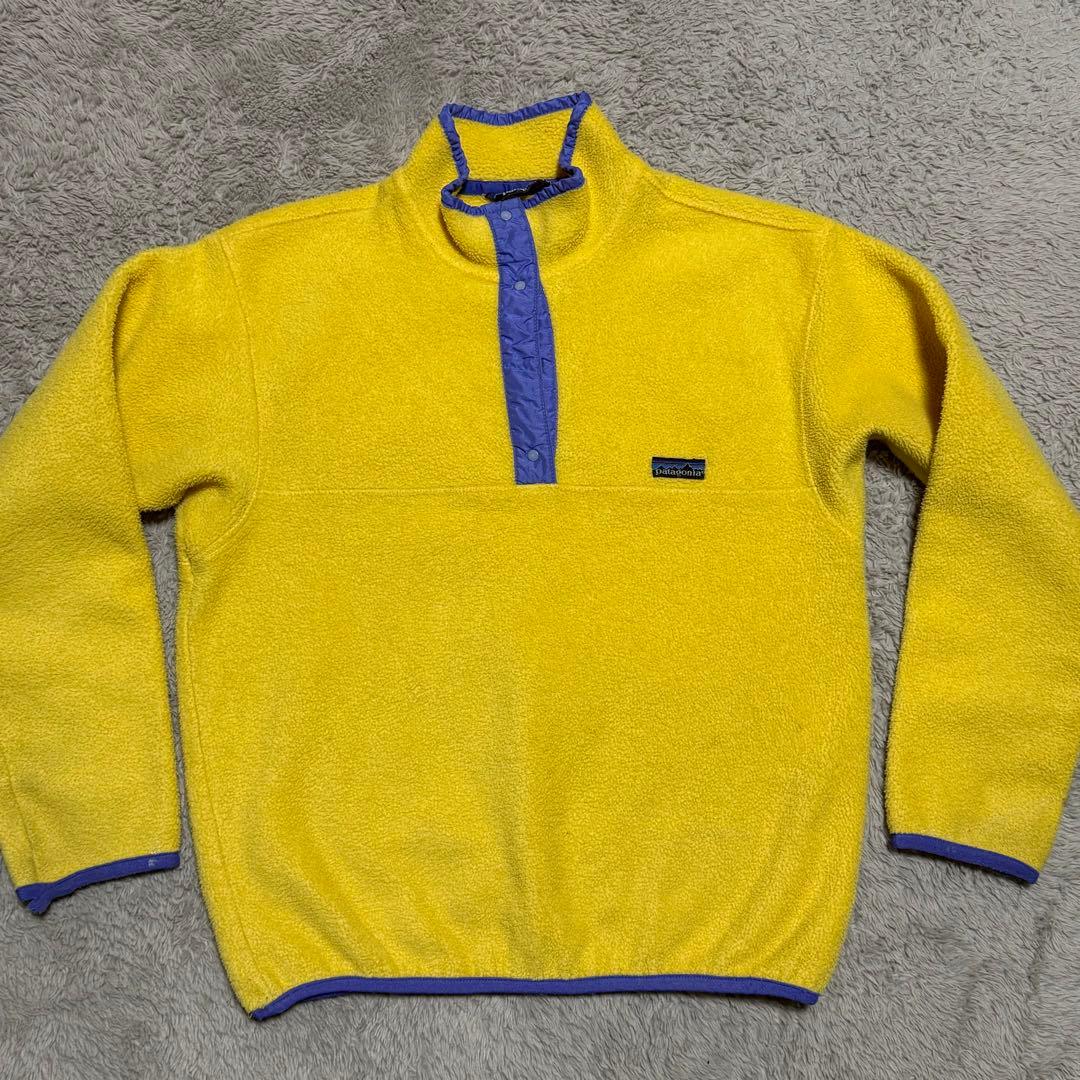 初期 80s Patagonia パタゴニア イエロー シンチラ スナップT