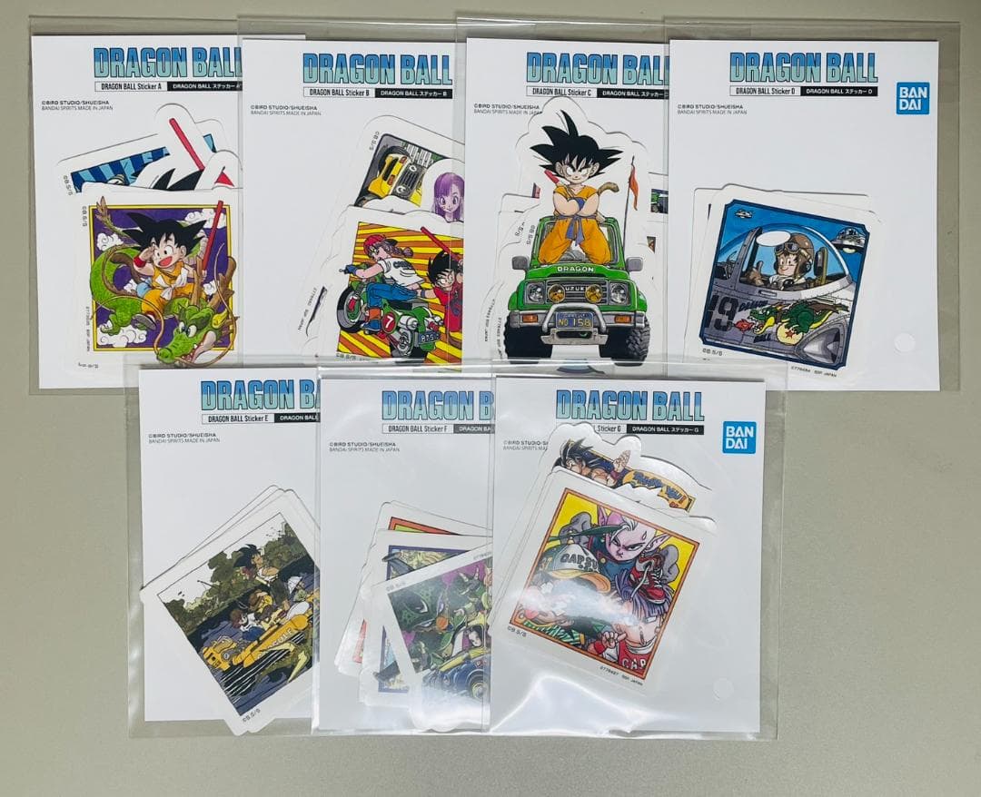【新品】ダイマツリ DRAGON BALL ステッカー (6枚入り)【全7種】 新品】ダイマツリ DRAGON BALL ステッカー (6枚入り)【全7種
