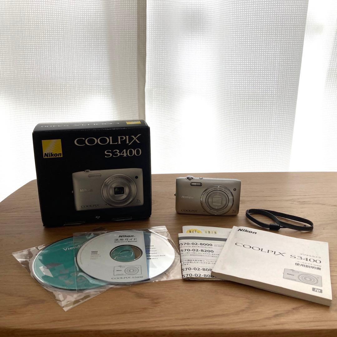 Nikon デジタルカメラ COOLPIX S3400 シルバー カメラ