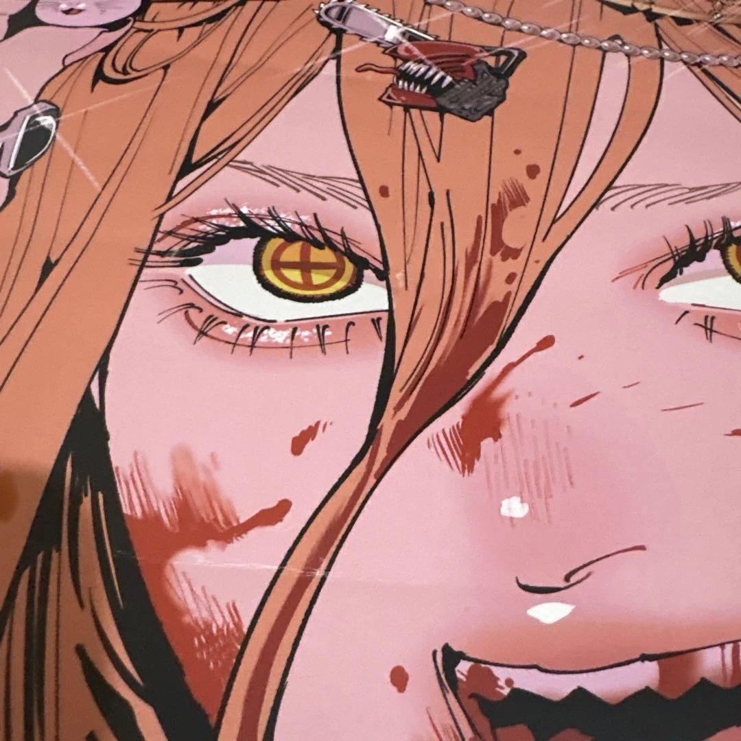 チェンソーマン展 B2ポスター パワー 折れあり 2023年に行われた