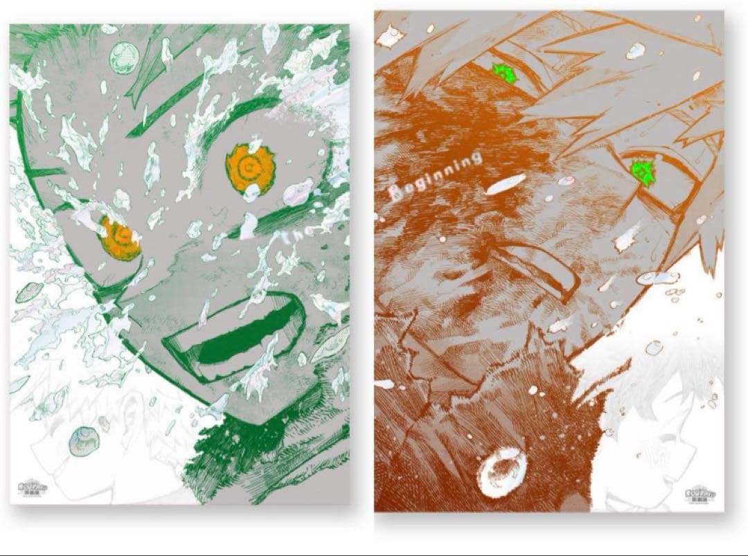 【新品未開封】僕のヒーローアカデミア ヒロアカ　原画展アートポスター2枚セット ヒロアカ原画展 A2アートポスター2枚セット 【The Beginning